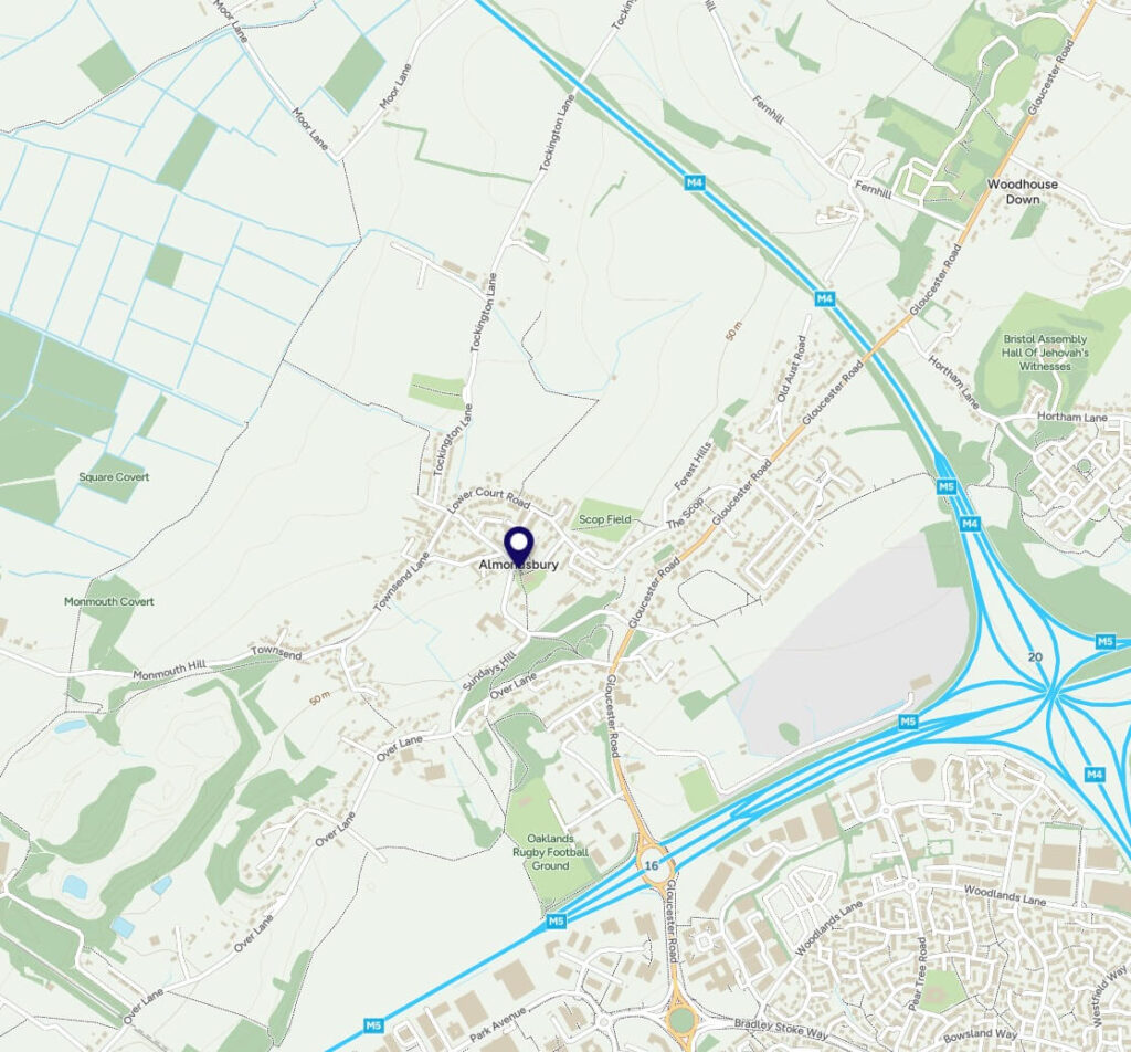 Map of Almonsbury - Bathrooms, New Bathrooms and Bathroom fitting in Portishead
