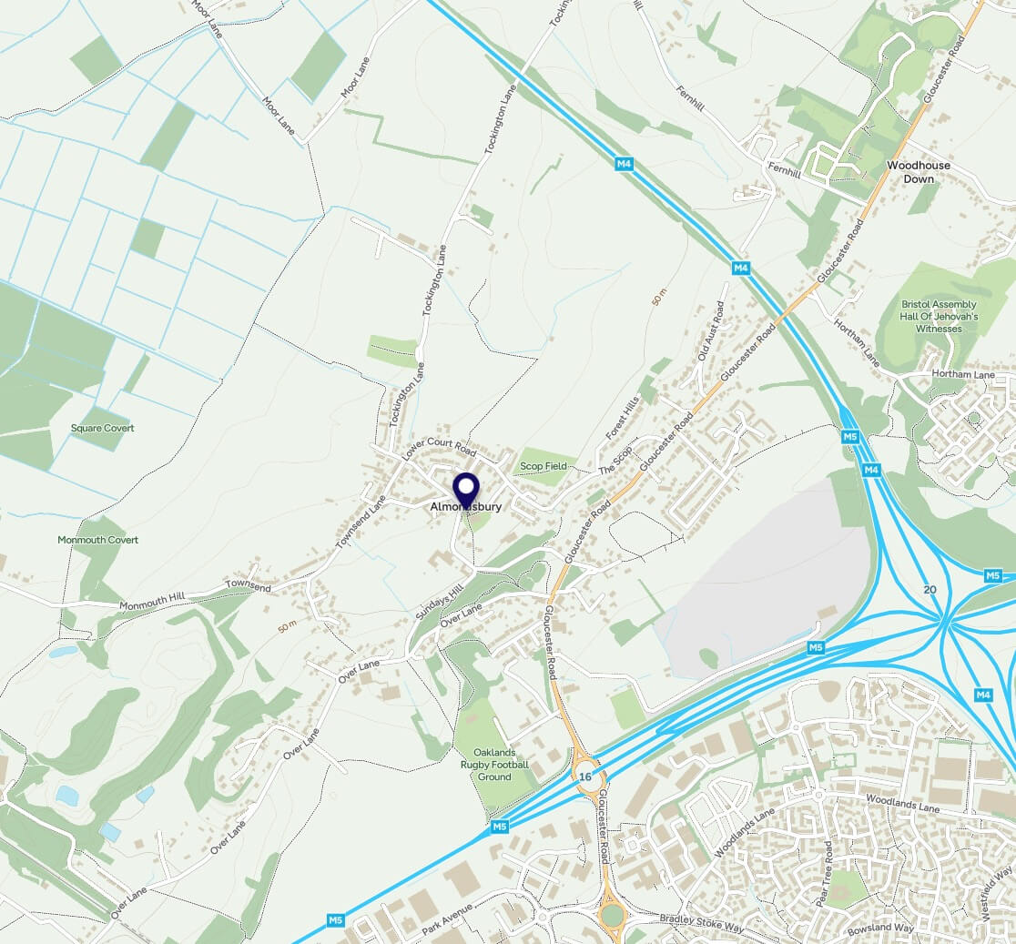 Map of Almonsbury - Bathrooms, New Bathrooms and Bathroom fitting in Portishead