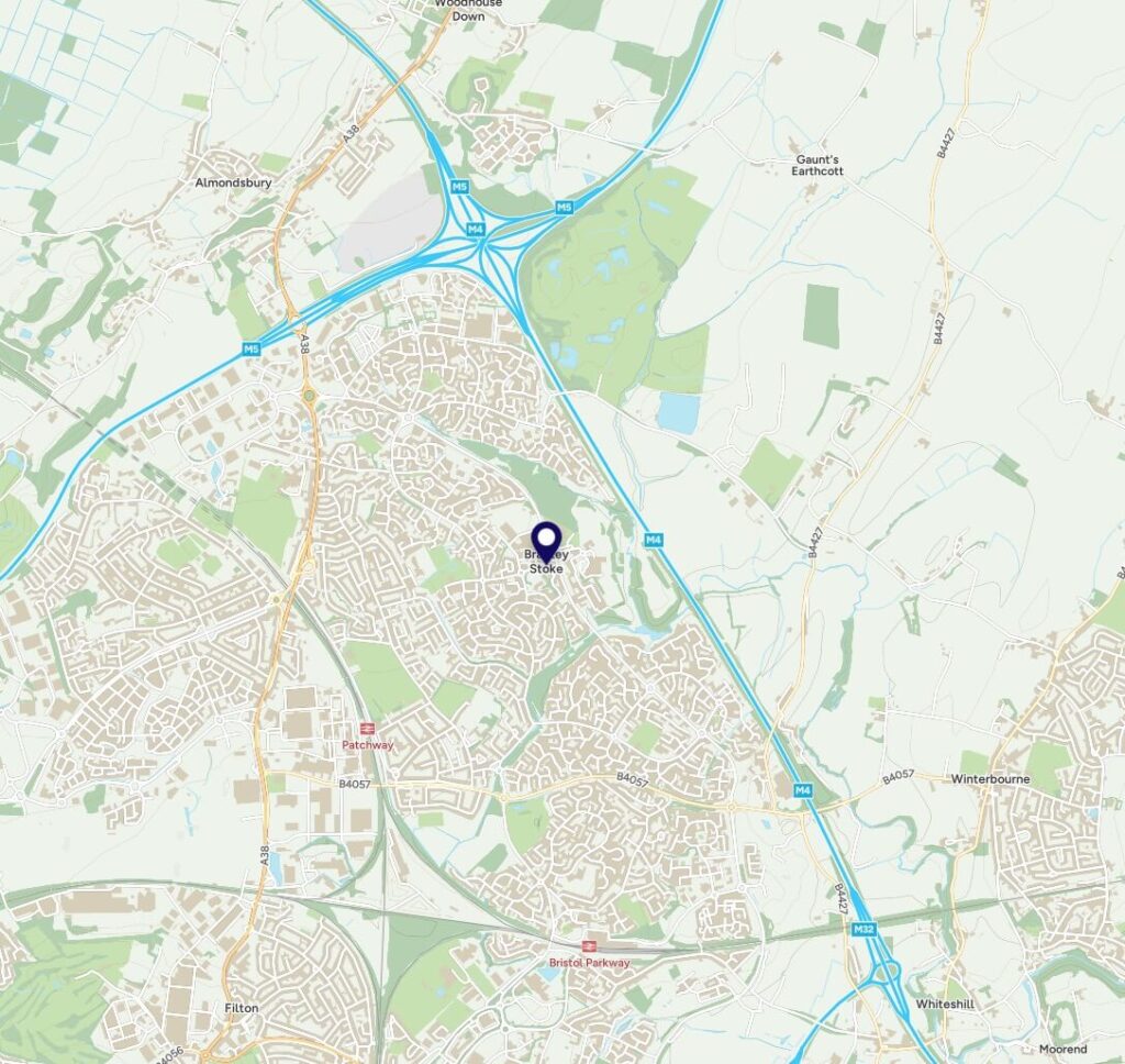 Map of Bradley Stoke - Bathrooms, New Bathrooms and Bathroom fitting in Portishead