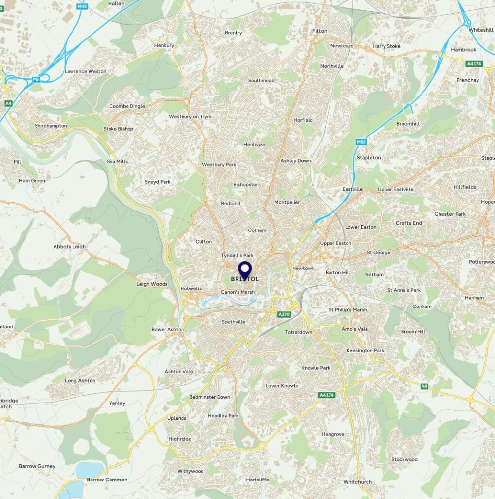 Map of Bristol - Bathrooms, New Bathrooms and Bathroom fitting in Portishead