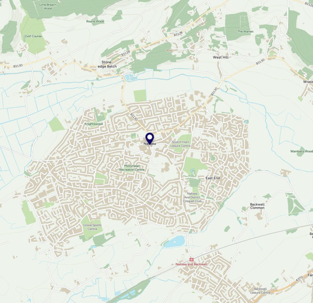 Map of Nailsea- Bathrooms, New Bathrooms and Bathroom fitting in Portishead