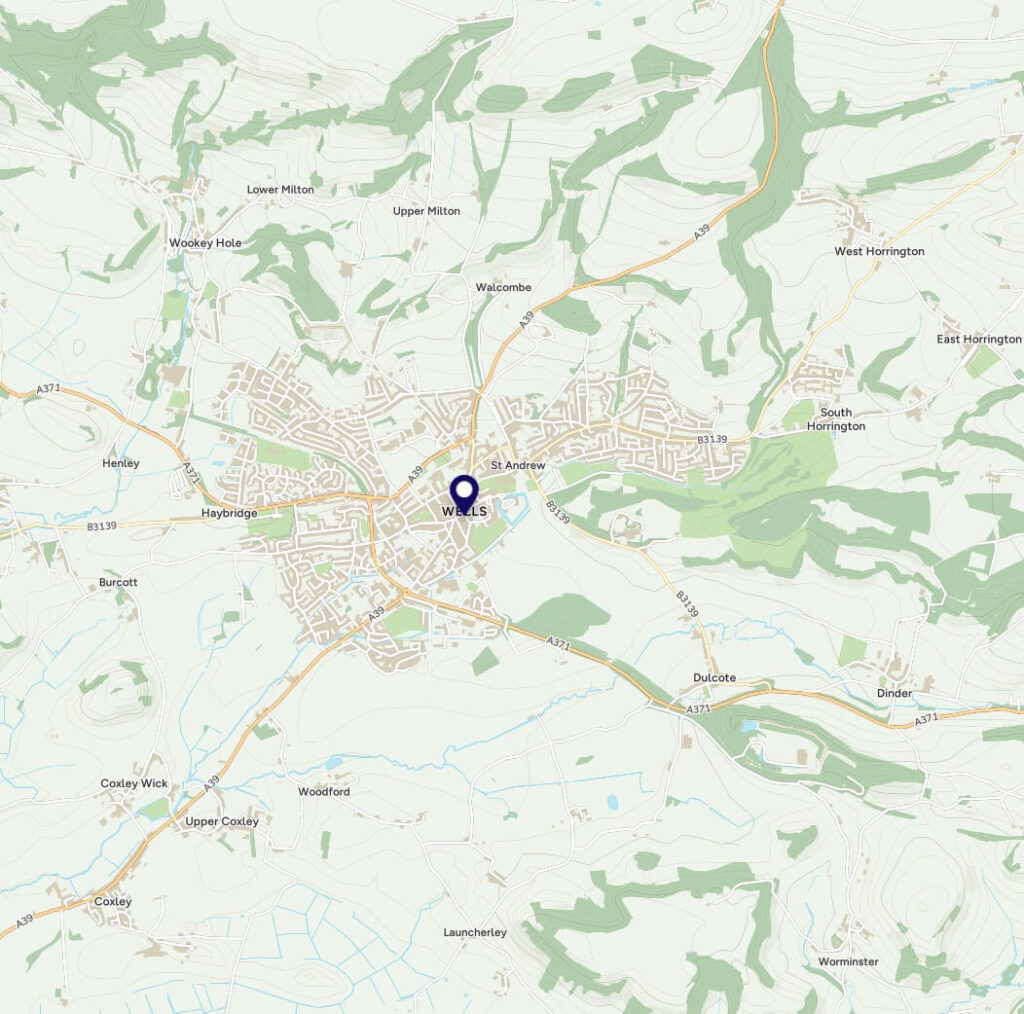 Map of Wells -- Bathrooms, New Bathrooms and Bathroom fitting in Portishead