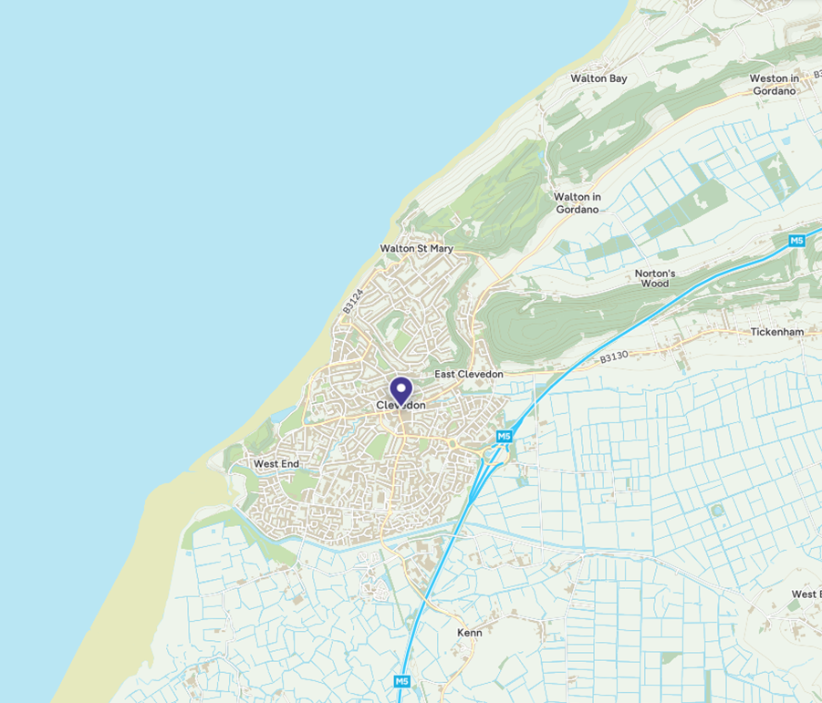 Map of Clevedon - Bathrooms, New Bathrooms and Bathroom fitting in Portishead